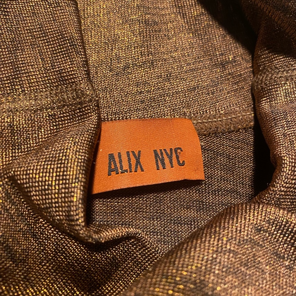 Alix NYC Bronze Barrow Bodysuit Size Medium - Picture 3 of 4